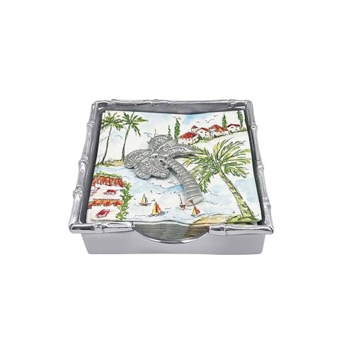 Mariposa Palm Tree Bamboo Napkin Box