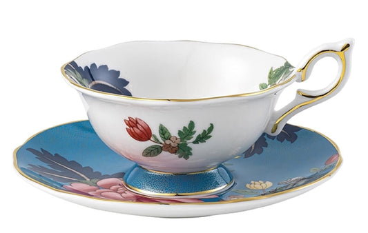 Wedgwood Wonderlust Sapphire Garden Teacup & Saucer