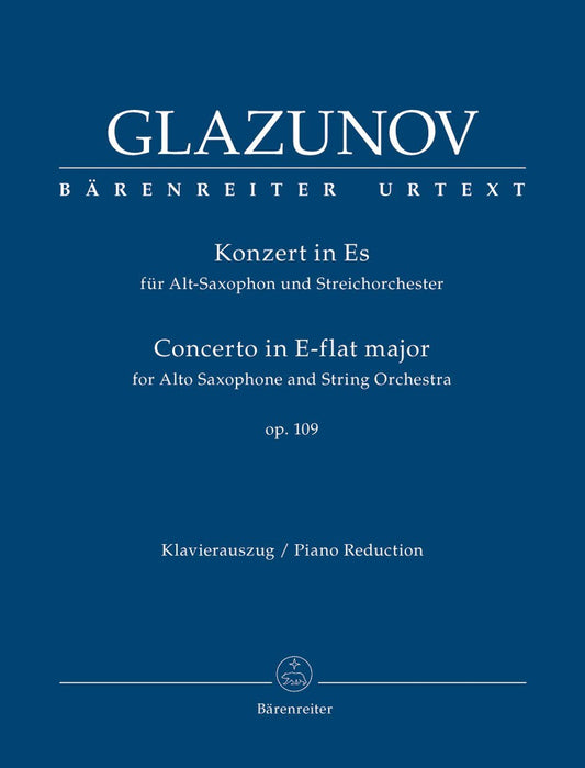 Konzert für Altsaxophon und Streichorchester: Klavierauszug von Martin Schelhaas