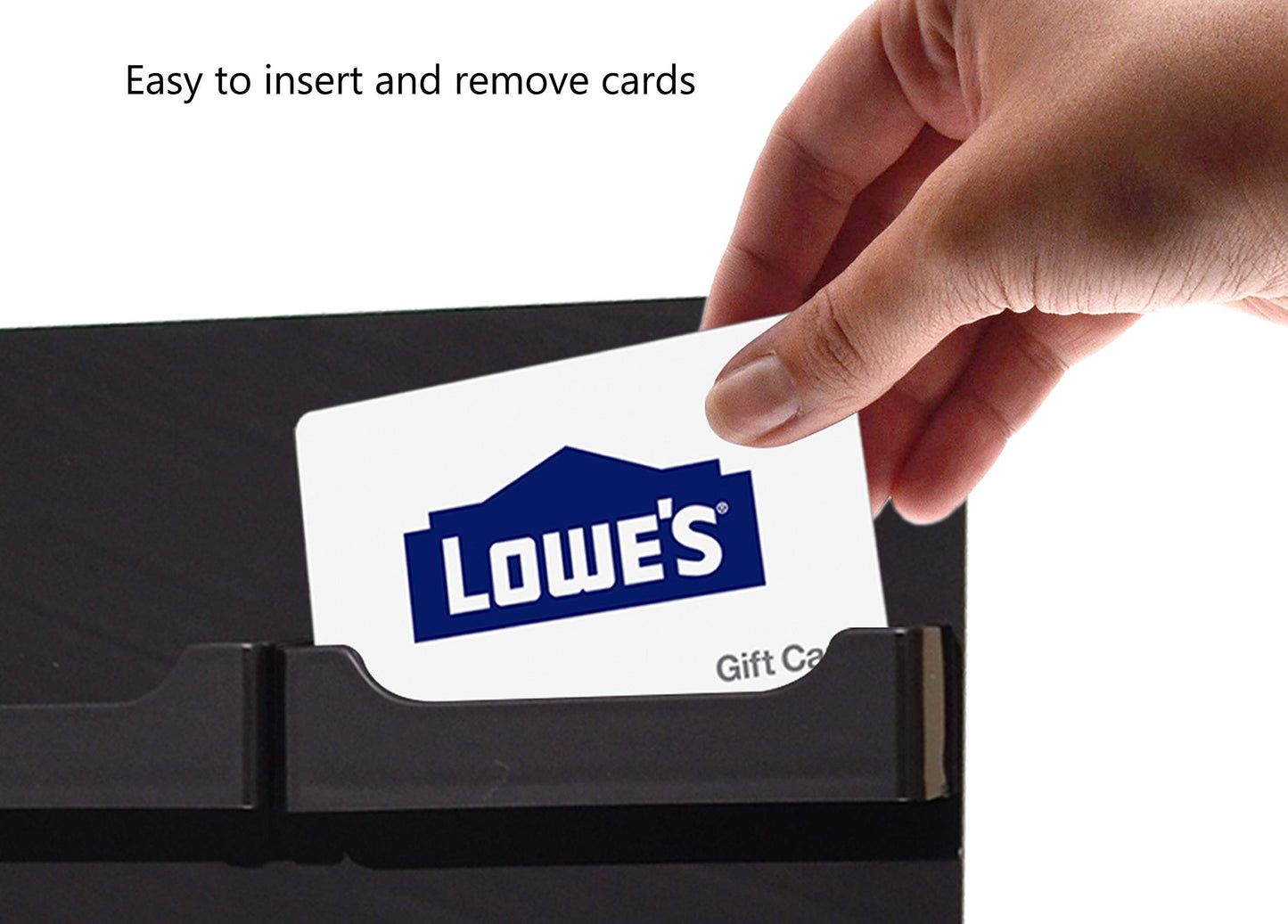 Marketing Holders Multi Pocket Premium Business Card Holder Acrylic Horizontal Wall Mount