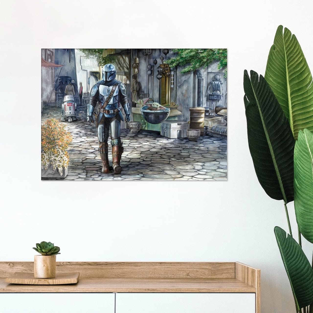 Star Wars – Thomas Kinkade – Durable 24” x 17” MightyPrint Wall Art – NOT Made of Paper – Officially Licensed Collectible