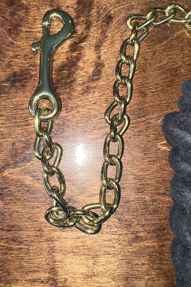Aime Imports Basic Cotton Lead Rope w/Stud Chain